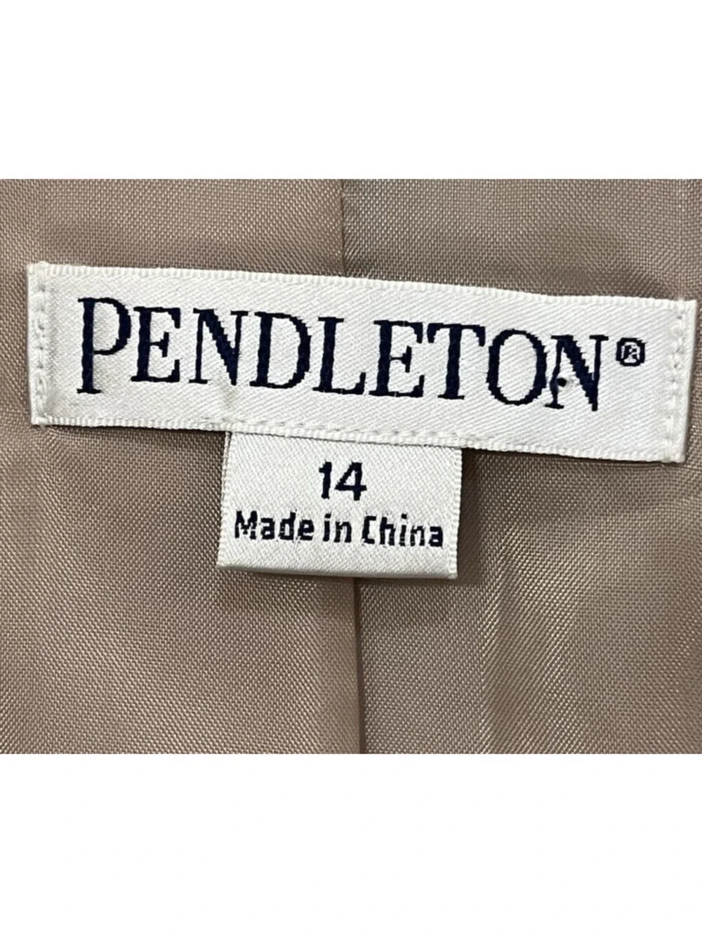 Patagonia Women's Skirt Blazer Suit Set Sz 14 Beige Classic Business Wool Blend
